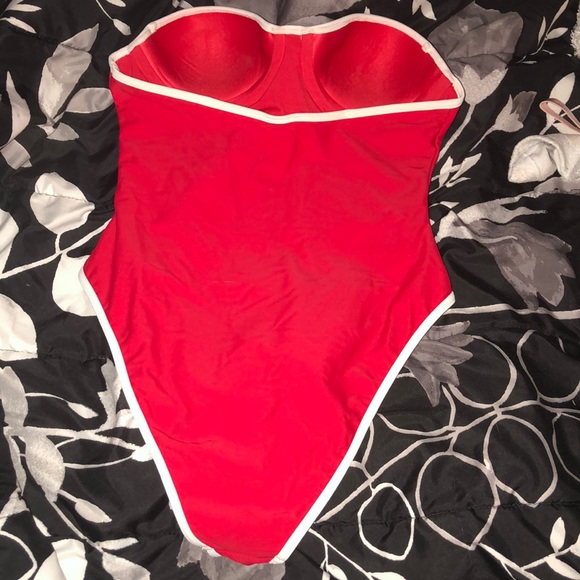 Forever 21 Strapless One Piece Swimsuit - Picture 2 of 3